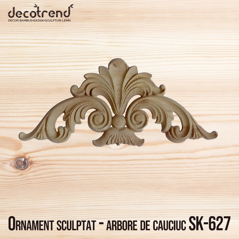 Ornament de colt - arbore de cauciuc SK-627 1 Ornament sculptat - arbore de cauciuc SK-627