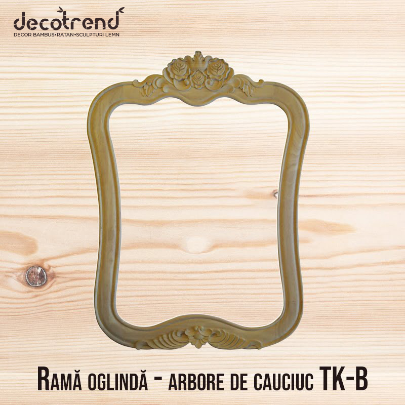 Rama oglinda - arbore de cauciuc TK-B 1 Rama oglinda sculptata - arbore de cauciuc TK-B
