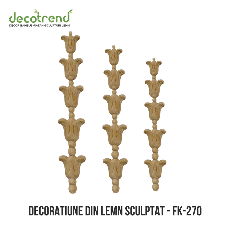 Ornament central din lemn de arțar/fag FK-270 2 Decoratiune din lemn sculptat - FK-270