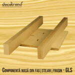 Componenta pentru masa glisanta din fag sau stejar - GLS