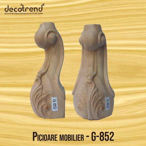 Picioare din lemn sculptate G 852nbsp- Decotrend | decoratiuni ratan sculpturi