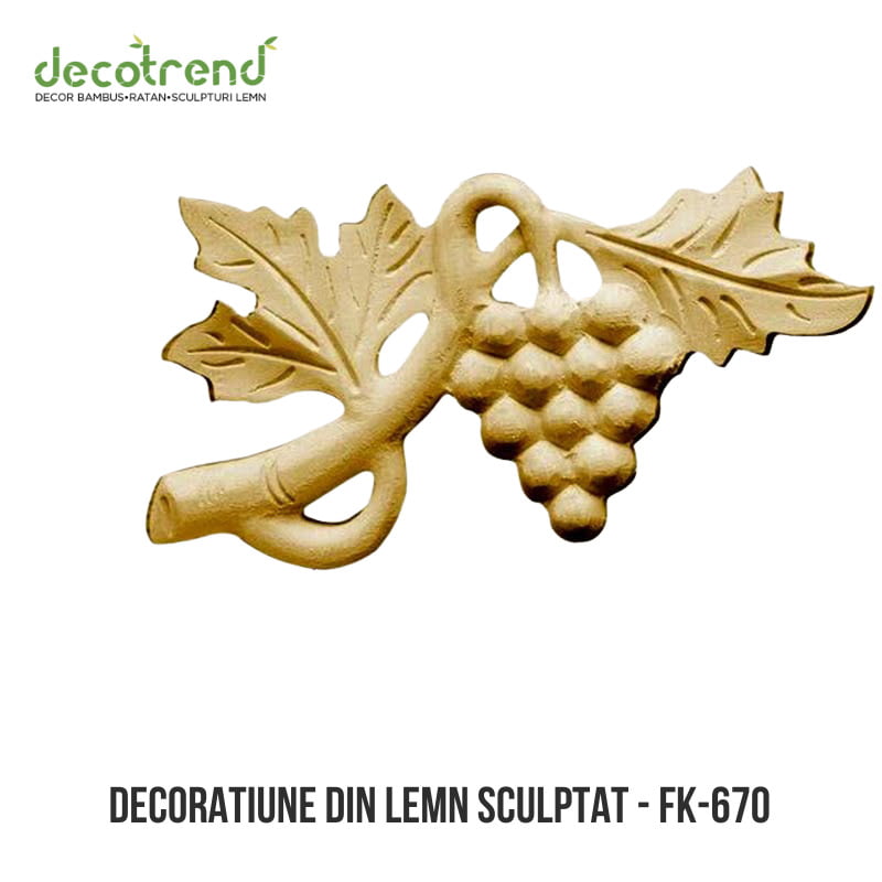 Ornament de colt din lemn de arțar/fag FK-670 2 Decoratiune din lemn sculptat - FK-670