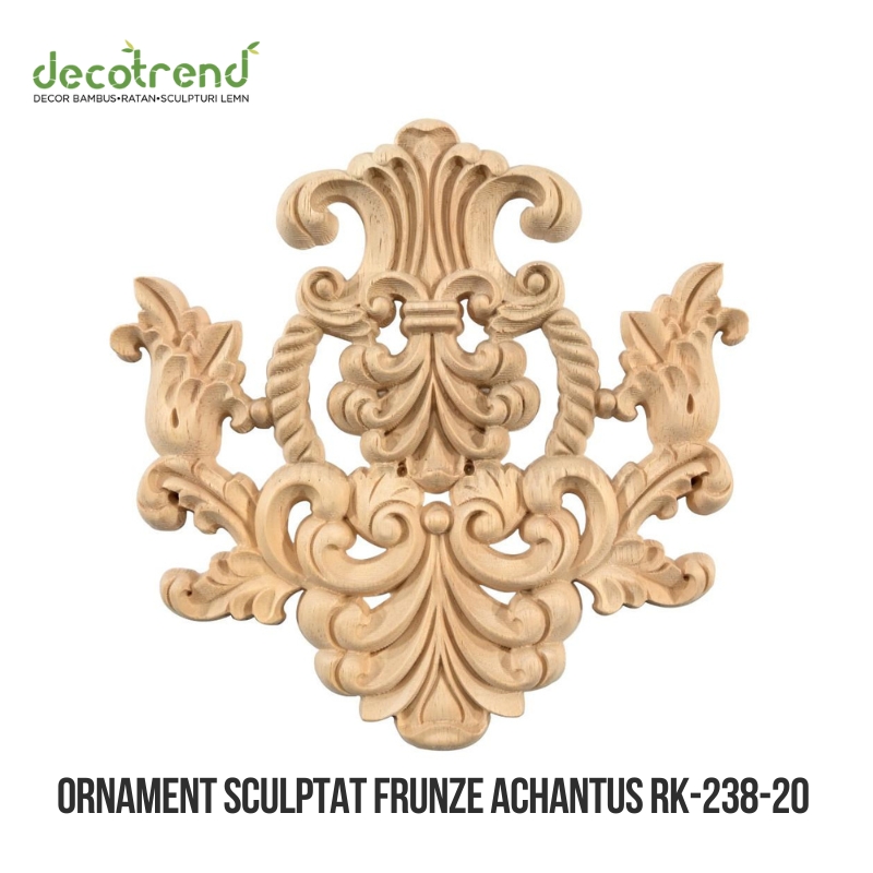 Ornament sculptat cu frunze de Acanthus Exotic RK-238 1 Ornament sculptat cu frunze de Acanthus Exotic RK-238