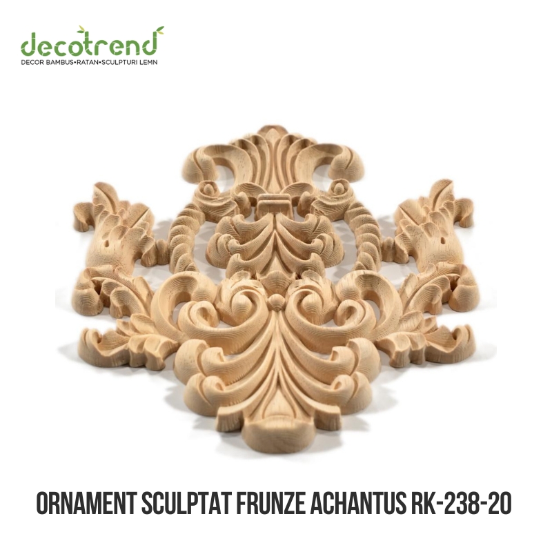 Ornament sculptat cu frunze de Acanthus Exotic RK-238 3 Ornament sculptat cu frunze de Acanthus Exotic RK-238
