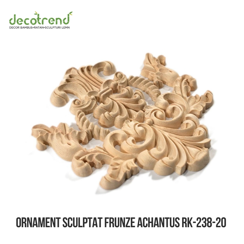 Ornament sculptat cu frunze de Acanthus Exotic RK-238 4 Ornament sculptat cu frunze de Acanthus Exotic RK-238