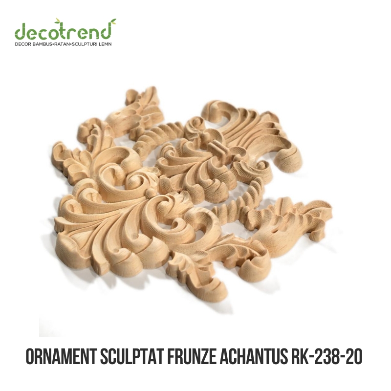 Ornament sculptat cu frunze de Acanthus Exotic RK-238 5 Ornament sculptat cu frunze de Acanthus Exotic RK-238