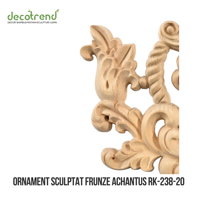 Ornament sculptat cu frunze de Acanthus Exotic RK-238 6 Ornament sculptat cu frunze de Acanthus Exotic RK-238