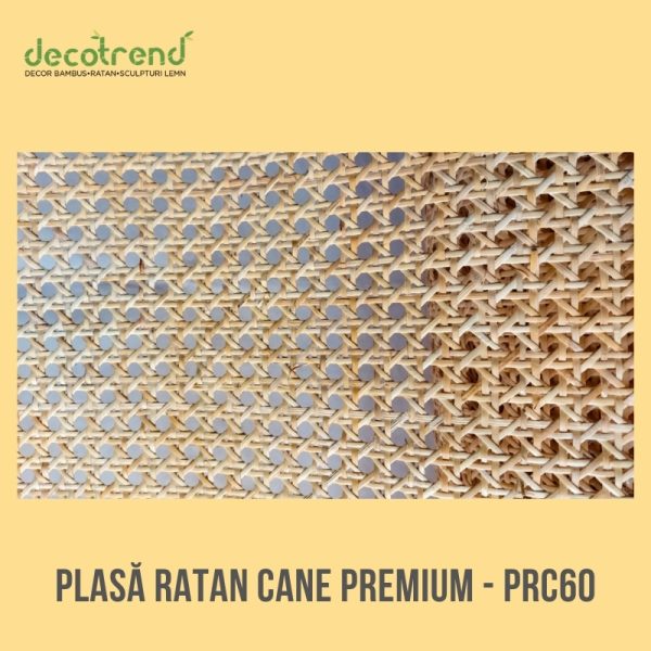 Plasă Ratan Cane Natural cu Variații Cromatice 60cm - PRC60