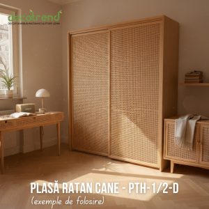 Țesătură Ratan Octogonală Galben Pai 90cm - Împletitură Premium din Celuloză 6 Plasă Ratan Cane - PTH-1_2-D Exemple de folosire 2
